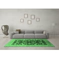 thumbnail image 3 of Ahgly Company Indoor Rectangle Oriental Emerald Green Industrial Area Rugs, 7' x 9', 3 of 4