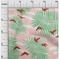 thumbnail image 2 of oneOone Cotton Poplin Green Fabric Tropical Plam Tree With Birds Sewing Craft Projects Fabric Prints By Yard 56 Inch Wide, 2 of 4