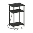 thumbnail image 6 of Furinno Moretti 3-Tier USB and Type-C Charging Port Open Storage Side Table with Metal Frame, Americano, 6 of 6