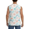 thumbnail image 4 of Gaeub Colorful Seashells1 Men's Sleeveless Muscle Shirts Workout Tank Tops, Odor Protection and Comfortable - X-Large, 4 of 8