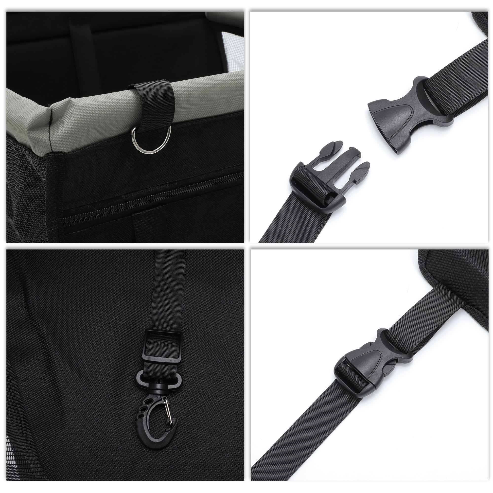Unique Bargains Durable Waterproof Car Seat Booster for Pets Black Gray