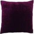 thumbnail image 2 of Indian Pillow Case Solid Plum Home Dcor Throw Cushion Velvet Cover - Choose Size, 2 of 4