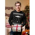 thumbnail image 2 of Old Glory Mens Alien Abduction Ugly Christmas Sweater Long Sleeve T Shirt, 2 of 6