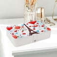 thumbnail image 6 of Valentine's Day Elegant PU Leather Jewelry Organizer Box with Removable Compartment, Portable Earring Organizer and Bracelet Holder, 6 of 6