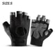 thumbnail image 2 of Guantes de entrenamiento Hombres Mujeres Levantamiento de pesas Gimnasio Ejercicio Ciclismo Protección completa de la palma Guantes transpirables (negro), 2 of 6