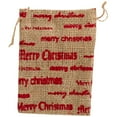 thumbnail image 1 of JAM Christmas Burlap Pouches, 4 x 5, 6/Pack, Natural Brown, 1 of 1