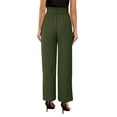 thumbnail image 2 of Sherrylily Women High Waisted Palazzo Pants Belted Wide Leg Long Trousers with Pockets, 2 of 4
