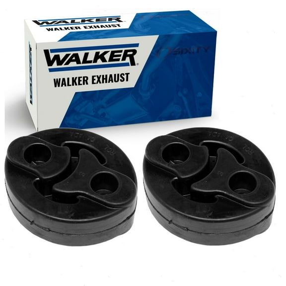 2 pc Walker Muffler Assm Exhaust System Insulators compatible with Chevrolet Malibu 2.4L 3.5L L4 V6 2008-2012