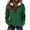 A246 Green, variant on Women's Quarter Zip Sweatshirts Long Sleeve Lapel Collar Pullover Tops Elbow Patches Soft Lightweight Fleece Blouses Breathable for Fall Winter Work
