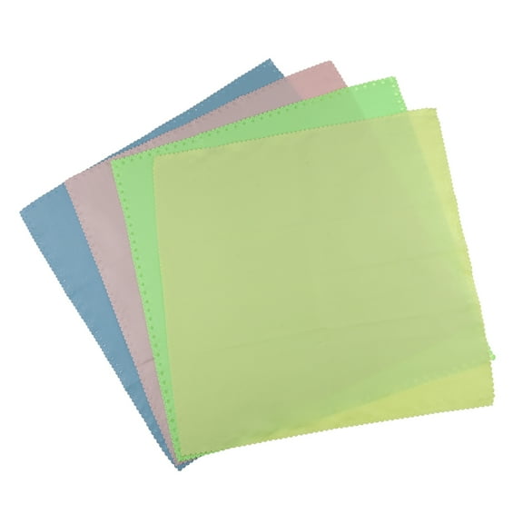 4 Pieces 40x40cm (Different Colors) Cleaning Cloth For Cleaning LED Screen, Tablet, , Laptop, Notebook, Touchscreen Display, Eyewear, Camera