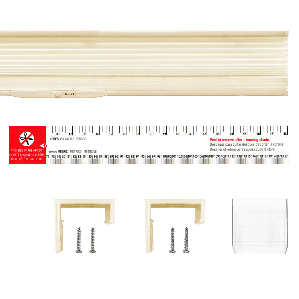 Lumi Cordless White/ Ivory/ Mocha Honeycomb POP Shades Light Filtering 30 W x 64 H Inches - Ivory