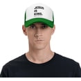thumbnail image 6 of Revelation 14:17 Funny Trucker Caps Womens Snapback Trucker Caps Jesus is King Breathable Caps, 6 of 7