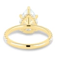 thumbnail image 4 of ESTE ORIGIN 2.00Ct Pear Cut Lab-Grown Diamond Engagement Ring – Hidden Halo, Pavé Band in 18K Yellow Gold for Women US 6.5, 4 of 10