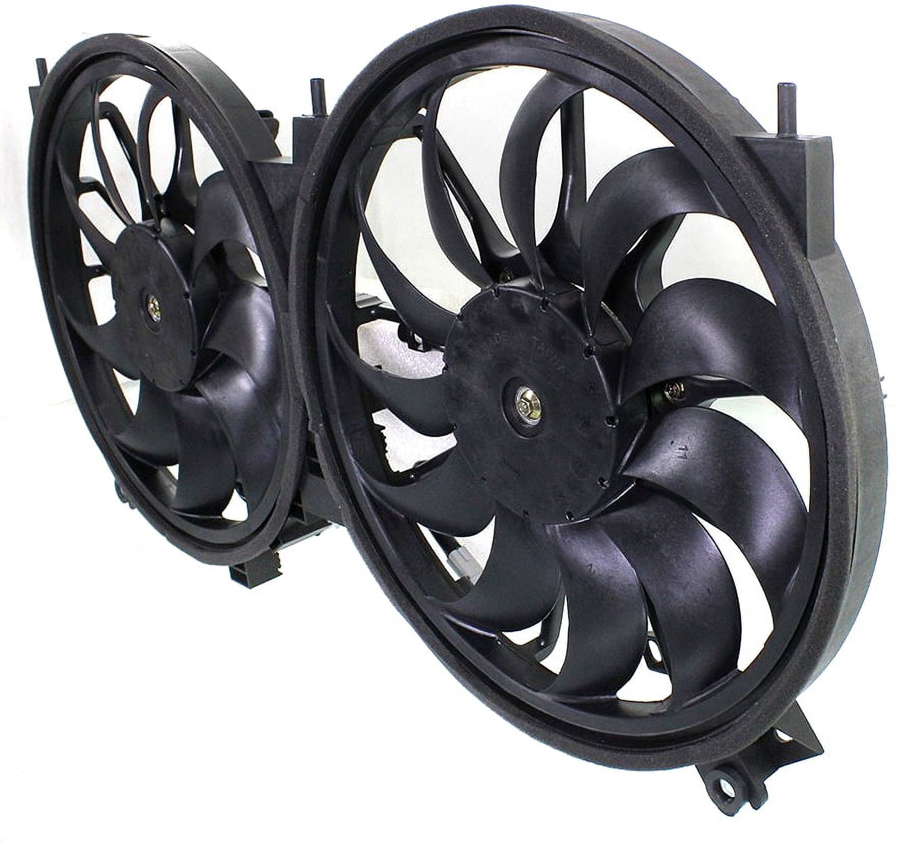 Replacement REPN160908 Cooling Fan Assembly Compatible with 2009-2014 Nissan Murano 2011-2017 Quest Radiator
