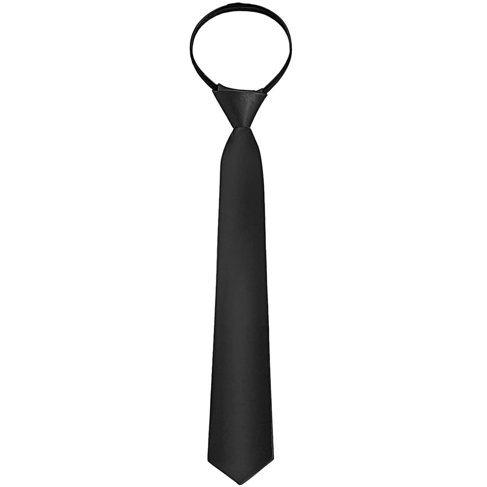 Zip Ties for Boys, Pretied Neckties Adjustable Neck Strap Bowtie for