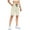 #2027:1 Pack, Creamy White, variant on Cadmus Women's Casual Comfy 9" Bermuda Shorts Yoga Walking Running Drawstring Shorts with Pockets