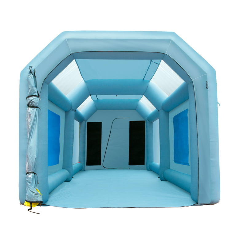 Edrosie Inc Portable Inflatable Paint Booth Large Spray Booth Car Paint Tent  w/Air Filter System & Blowers
