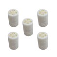 thumbnail image 1 of 5 esponjas de baño de lufa de 10 cm para ducha, exfoliantes corporales, limpiadores profundos, cuencos, esponjas blancas, 1 of 7