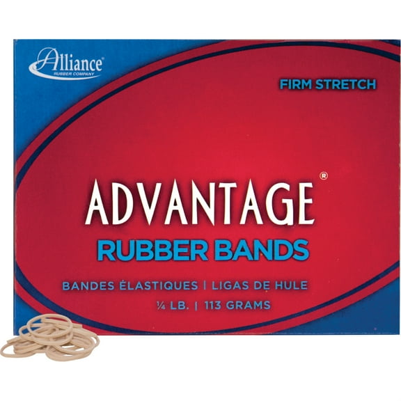 Approx. 1300 Bands - 7/8" x 1/16" - Natural Crepe - 1/4 lb Box