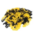 thumbnail image 2 of Cadena de tráfico Cono Poste Control Barrera de seguridad Plástico PVC para construcciones Hogar Carretera Entrada Estacionamiento Uso 8 mm 25 metros Negro y amarillo, 2 of 5