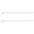 thumbnail image 4 of 2pcs Toilet Flush Chain Hook in Silver for Outdoor Use Stainless Steel Sturdy Material Ensures, 4 of 9