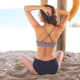 thumbnail image 4 of Charmo Maillots de Bain Bikini à Dos Nu pour Femmes, Col Montant, Deux Pièces, 4 of 8