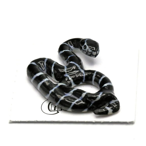 Snake "King" - miniature porcelain figurine