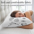 thumbnail image 5 of Black Dandelion Throw Pillow Covers, Spring Country Modern Minimalist Flower Soft Breathable Pillow Cases with Invisible Zipper, King Size Pillowcases for Couch Bed Sofa Chair 20x36 Inches, 5 of 9