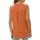 thumbnail image 3 of Txlixc, camisetas sin mangas de verano para mujer, sin mangas, lisas/flores/hojas, camisas de encaje con cuello en V, chaleco informal suelto para mujer Txlixc  Estilo de ocio, 3 of 5