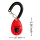 thumbnail image 2 of Clicker de entrenamiento para mascotas con correa para la muñeca - Clickers de entrenamiento para perros (rojo + blanco), 2 of 4
