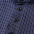 thumbnail image 7 of XFeng Men's Ribbed Sleeveless Henley Tank Top, Stand Collar Casual Muscle Shirt, 7 of 7