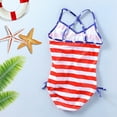 thumbnail image 4 of RUTAYY Kids Girls Summer One-Piece Swimwear Independence Day Beach Swimsuit Bikini Children Clothing Pool Resort Beachwear, 6-7 Years, 4 of 6