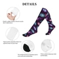 thumbnail image 5 of Lsque Peacock Feathers3 Pattern Sport Compression Socks for Men & Women 15-20 mmHg Knee High Nurse Pregnant Running Medical and Travel Athletic, 5 of 6