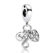 925 Sterling Silver Charm for Bracelets Family Infinity Tree of Life Dangle Charms Women Bracelet Charm