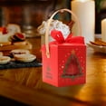 thumbnail image 5 of Wadada Christmas Treat Boxes, Xmas Cookie Gift Boxes with Window and Handle, Cardboard Bakery Boxes Paper Goody Boxes for Pastries Cupcakes Candy and Party Favor, 3.3 inch, 5 of 6