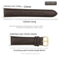 thumbnail image 4 of Accesorios para relojes Correa plana de cuero sintético para hombres y mujeres Reloj con hebilla de pasador Correa de pulsera de cuero liso, 4 of 4