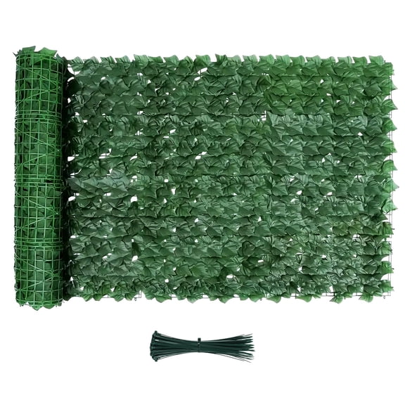 NAWAY Artificial Ivy Privacy Fence Screen 39.4" x118" Faux Ivy Hedge Wall Panel for Garden, Balcony, Fence & Patio, UV Resistant Decorative Greenery Privacy Screen