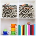 thumbnail image 6 of Yayeee 2 Pack Canvas Storage Basket with Handles for Shelves Fabric Bins Closet Organizer, Black Lines, 6 of 8
