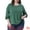 Green, variant on DARING DIVA Women's Plus Tunic Crew Neck Pleated Casual Blouse 1X Light Khaki