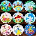 thumbnail image 4 of 61 paraguas de papel diy paraguas pintados a mano para niños de jardín de infantes graffiti pintado a mano paraguas pequeño pintado paraguas de papel al óleo en blanco, 4 of 5