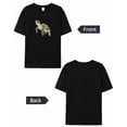 thumbnail image 6 of T Shirts for Women Short Sleeve Cotton Crewneck T-Shirt, Sea Turtles Color Block Marine Life Tee Tops Casual Basic T-Shirts, XS-5XL Black XXL, 6 of 7