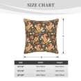 thumbnail image 4 of Fotbe Squirrel Mushroom Yellow Flower Pattern Velvet Decorative Throw Pillow Covers with Elegant Piping, Soft Plush Cushion Cover for Sofa, Bed, Car, Office-16"x16", 4 of 8