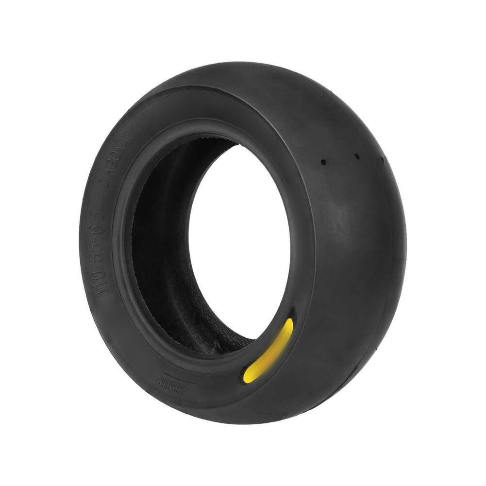 100/55-6.5 for Semi-Slick Racing Tubeless Tire for Electric for Scooters, Rubber Outer Tyre with Slick Tread Pattern, Replacement for Matching Wheel Sizes, Black, 1-Piece