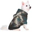 thumbnail image 2 of Fotbe Astronaut Polar Bear Roar Sudadera con Estampado para Perros Pequeños – Suéter con Capucha para Mascotas, Tela Suave de Forro Polar con Bolsillo-Small, 2 of 7
