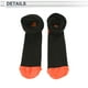 thumbnail image 5 of Calcetines de ciclismo Unique Bargains absorbentes de sudor, anti-olor, anti-fricción, naranja y negro tamaño L, 5 of 6