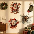 thumbnail image 6 of Santa Themed Wall Sticker For Festive – Unique Peel And Stick Character Wall Art For Home And Holiday Prep, 6 of 7
