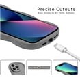 thumbnail image 6 of for iPhone 13 Pro Max Case 6.7 Inch Curly Wave Frame Phone Case Cute Design Color Aesthetic Phone Case Soft TPU Shockproof Protective Bumper Case Cover for Girls, Gray, 6 of 7