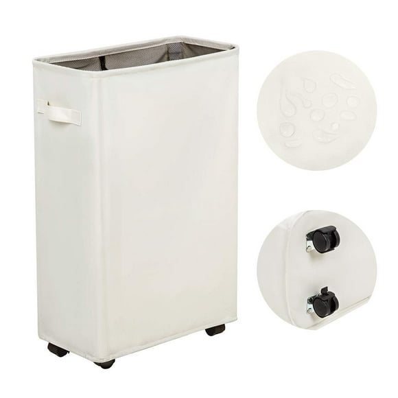 Cesto para ropa sucia ZERO JET LAG Slim Rolling 52 L Storage Beige