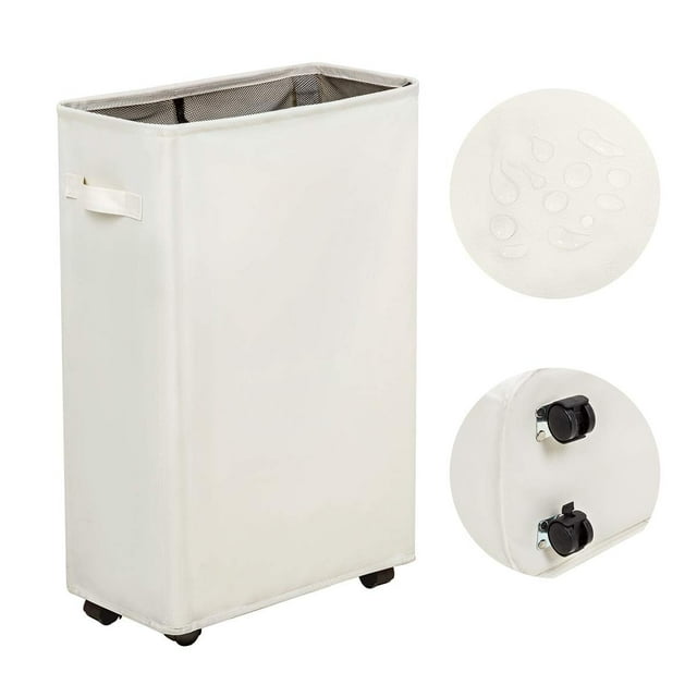 Cesto para ropa sucia ZERO JET LAG Slim Rolling 52 L Storage Beige