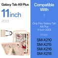 thumbnail image 2 of Kenke Case for Samsung Galaxy Tab A9+/A9 Plus 11 Inch 2023 (SM-X210/X216/X218), with Kickstand/Pencil Holder/Shoulder Strap, Heavy Duty Shockproof Rugged Protective Case, Rose Gold, 2 of 9